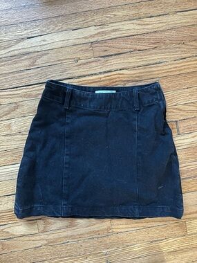 Reformation Black Mini Skirt with Belt Loops